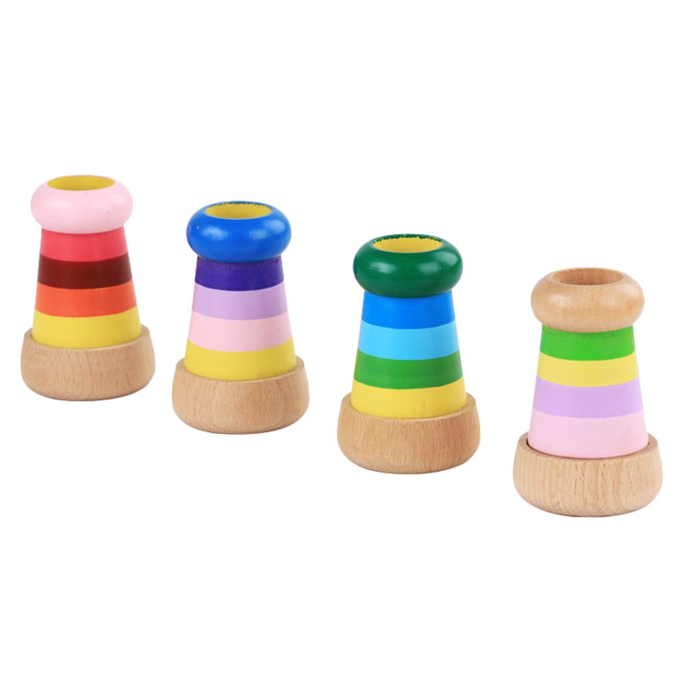 Interior Design Education - Premium Wooden Kaleidoscope for Kids Rotating