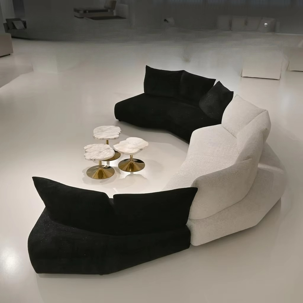 Interior Design Studio - #￥Bespoke Modern L-ShapeModular Sofa Boucle Sectional