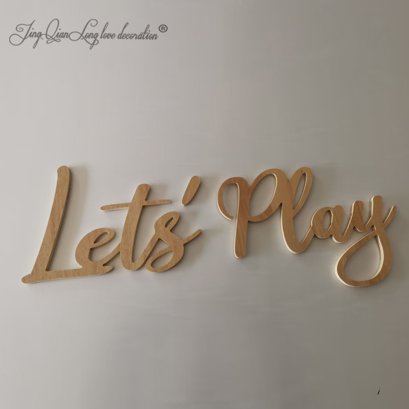 Interior Design Years Of School - Let's PLAY Wall Sign - Children's
