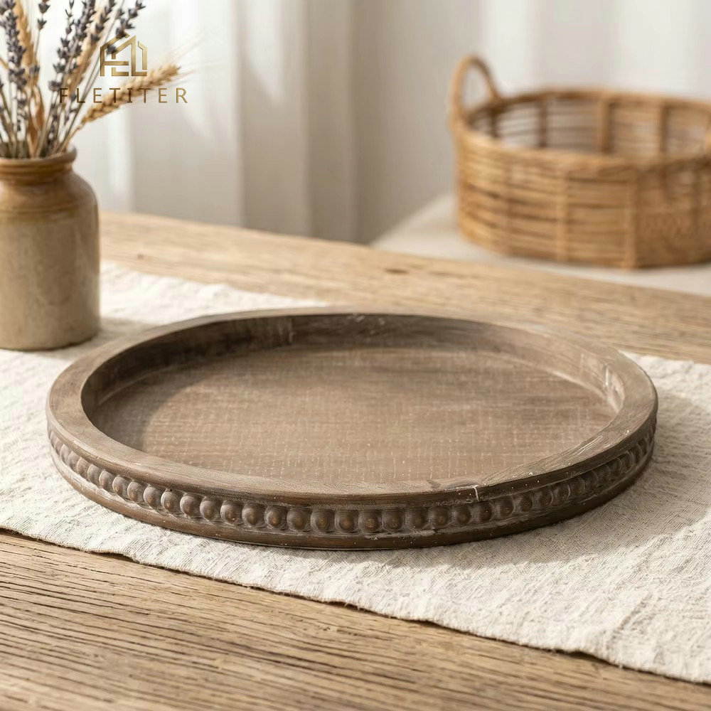 Rustic Vintage Farmhouse Woode - Travertine Tray Oval review and price