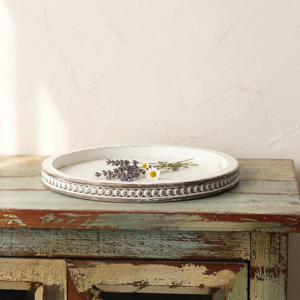 Rustic Vintage Farmhouse Woode - Travertine Tray Oval review and price