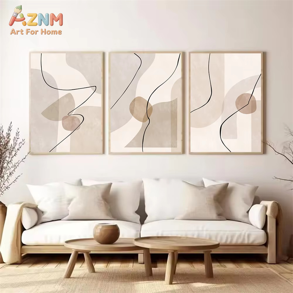 Abstract Beige Geometry Line W - Interior Design Drawing review and price