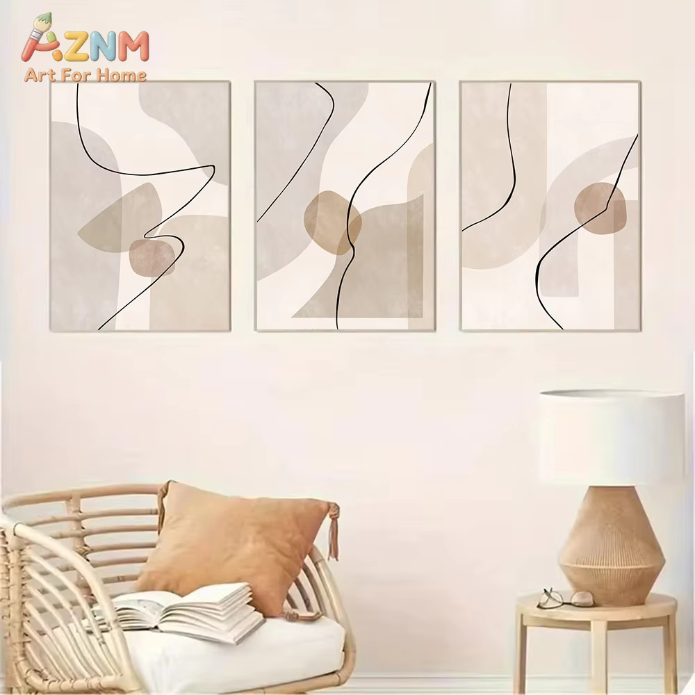 Abstract Beige Geometry Line W - Interior Design Drawing review and price