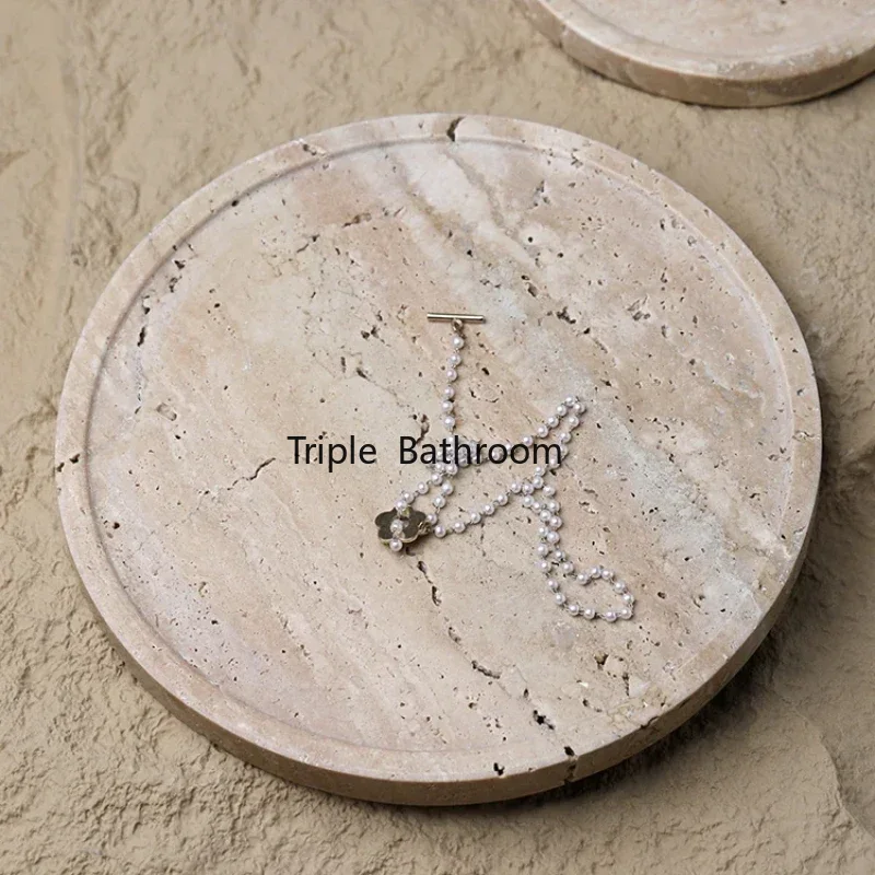 Natural Cave Stone Bathroom Su - Travertine Tray Oval review and price