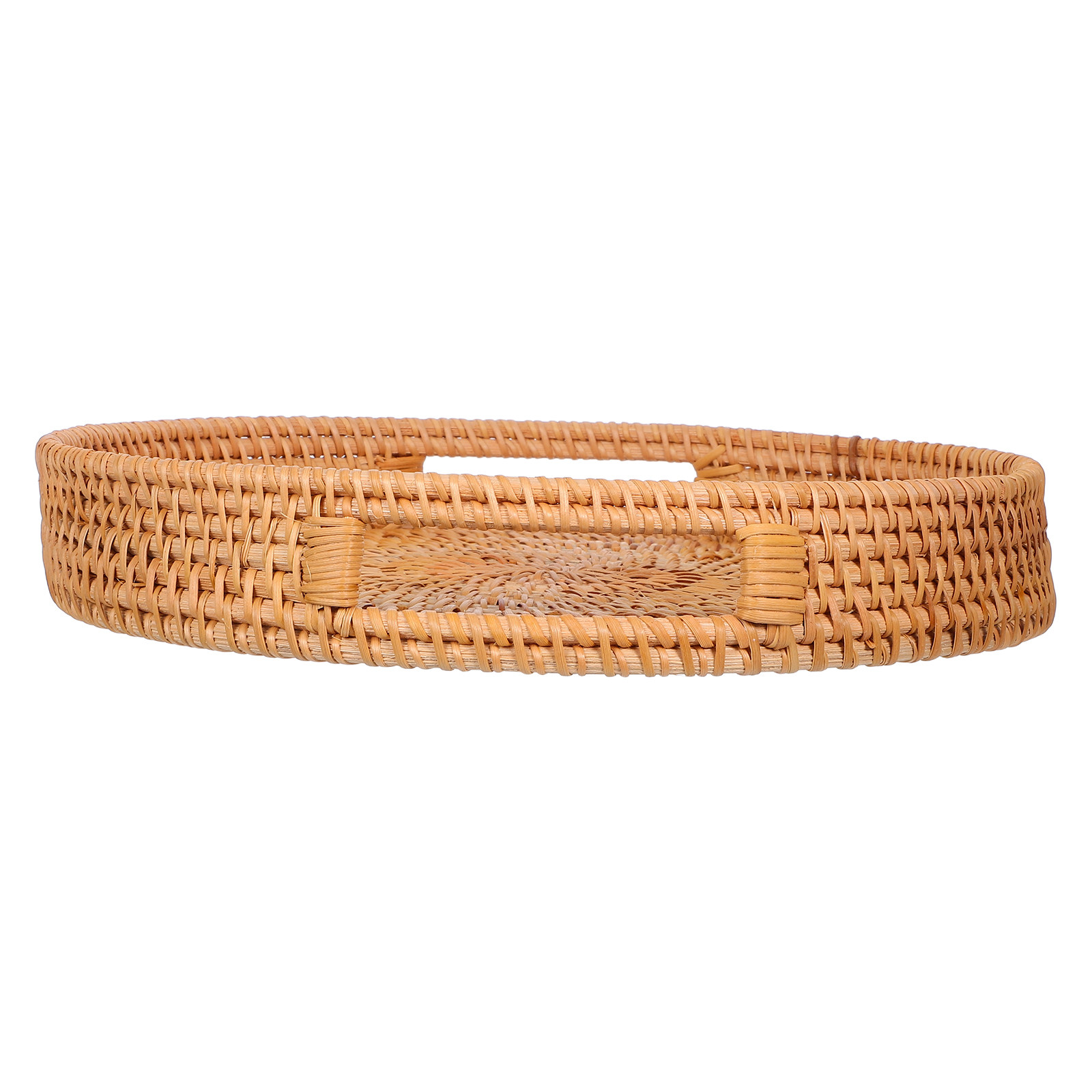 14-Inch Round Rattan Large Ser - Rattan Tray Handle review and price