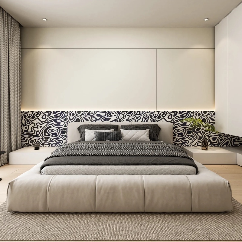 Tech Black White Graphic Wood  - Interior Design Graphic Design review and price