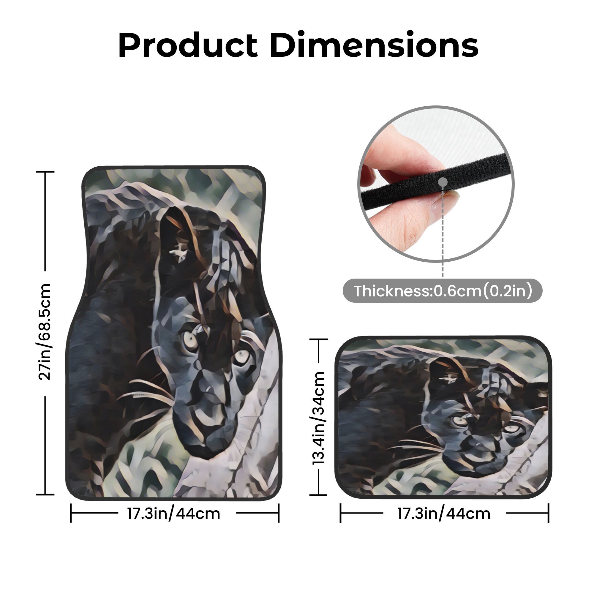 4pcs Black Panther In Studio C - Interior Design Studio review and price