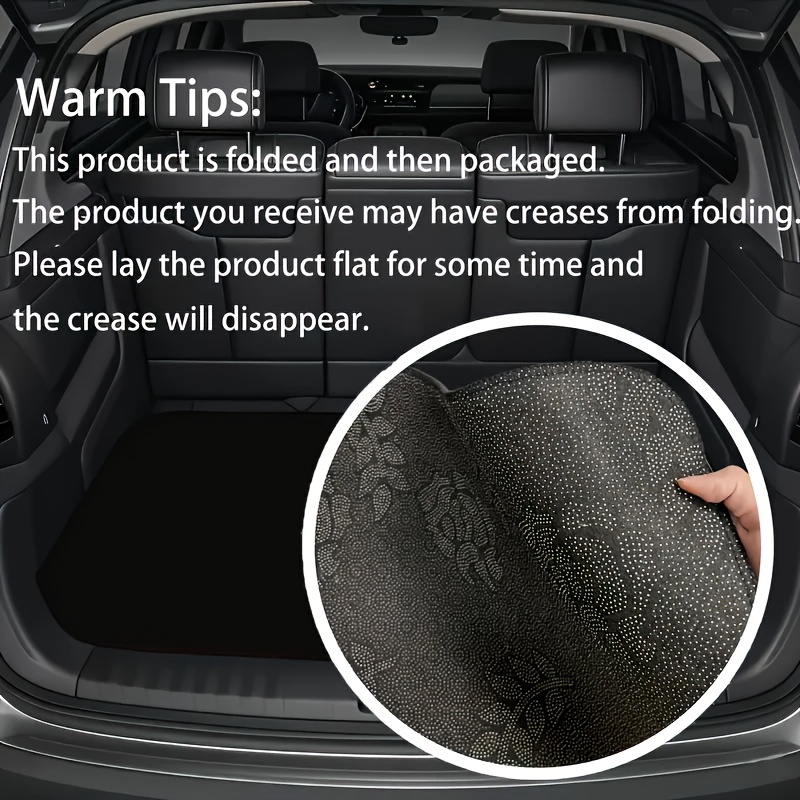 1pc Car Trunk Mat, 2D Graphic  - Interior Design Graphic Design review and price