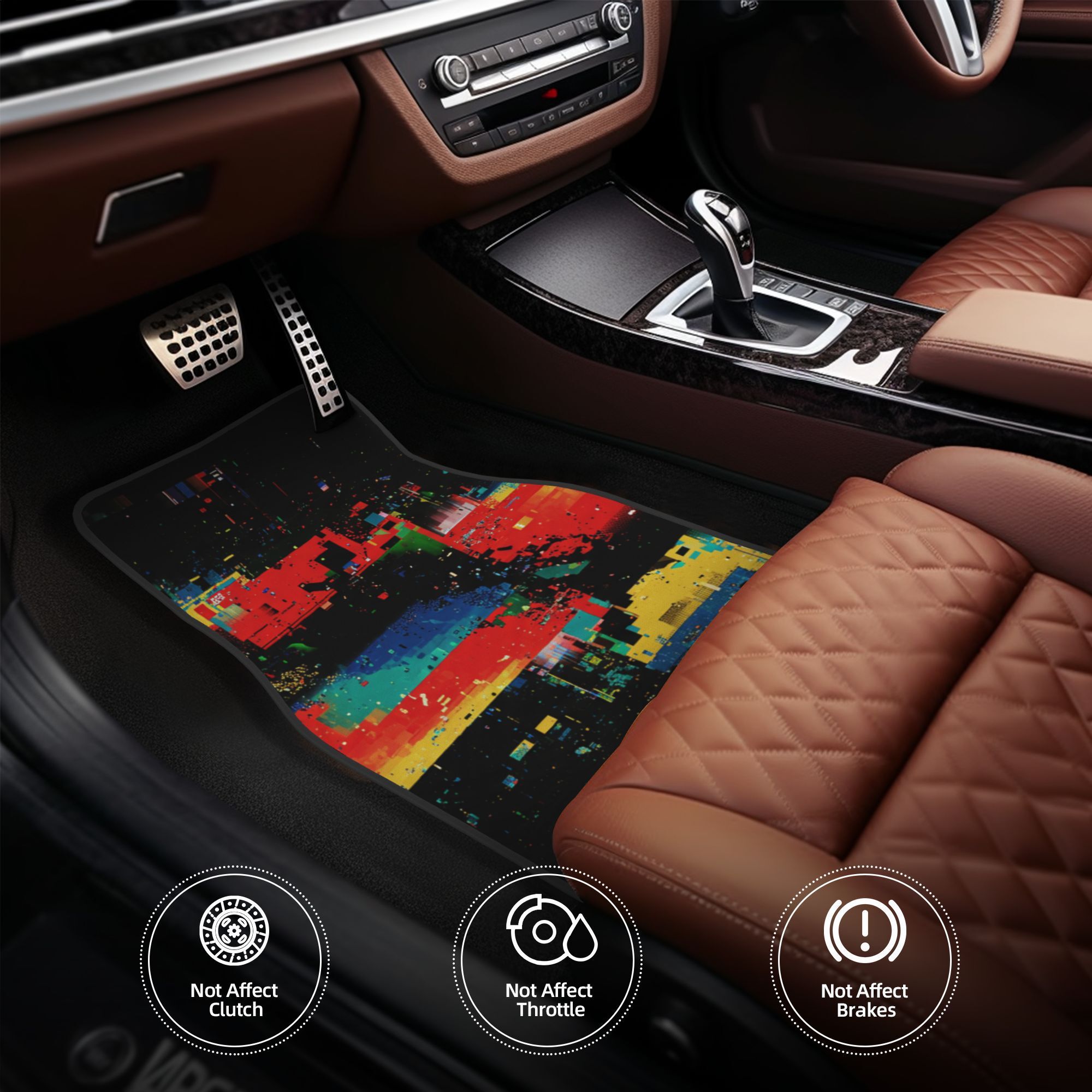 4pcs Fashionable Car Mats, Pri - Interior Design Graphic Design review and price