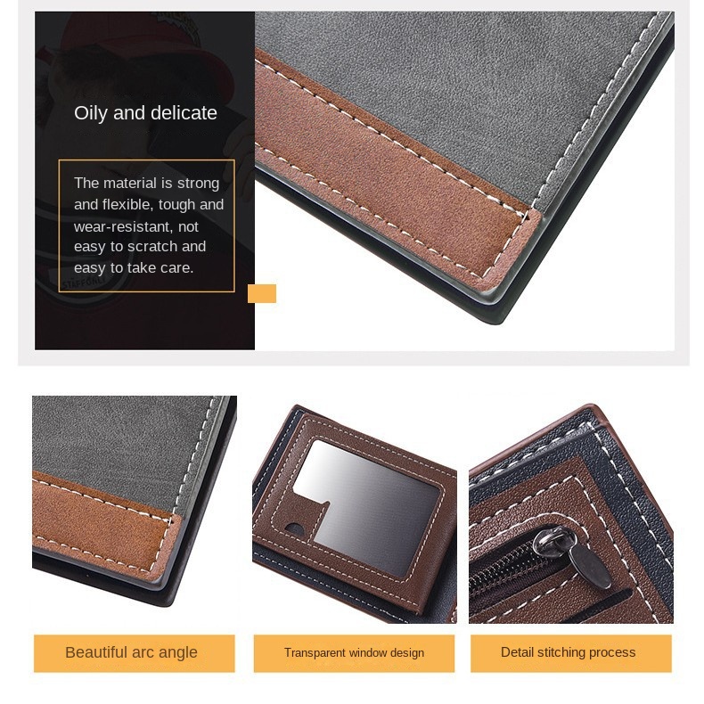 New PU Leather Men's Short Wal - Interior Design Id review and price