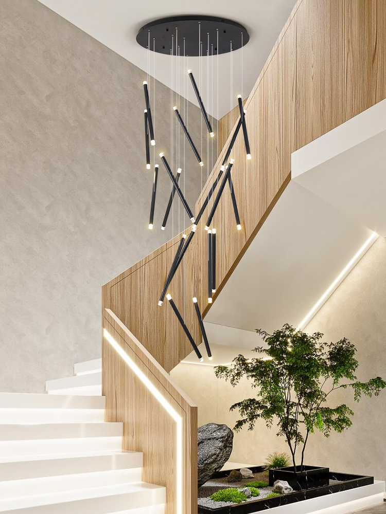 Modern Chandelier LED Stair Ch - Interior Design Deck review and price