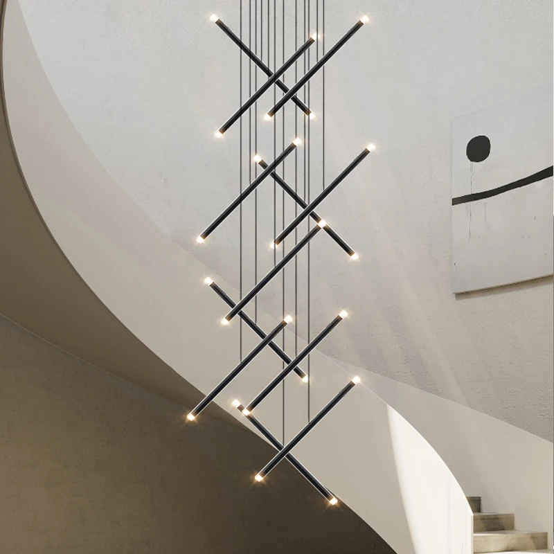 Modern Chandelier LED Stair Ch - Interior Design Deck review and price