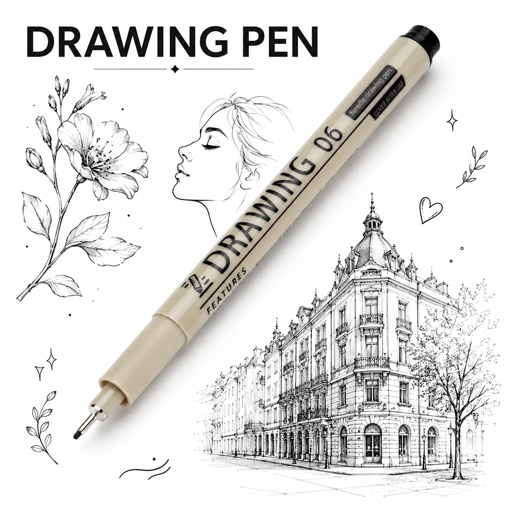 12 Size Fine Line Micron Pens  - Interior Design Drawing review and price
