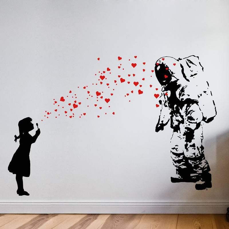 Wall Decal ASTRONAUT & HEART B - Interior Design Studio review and price