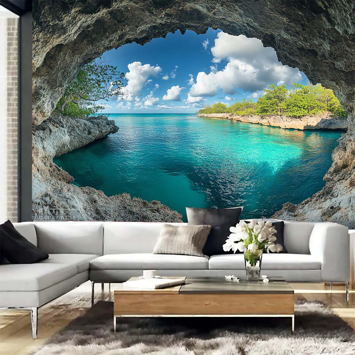 1pc Beach Blue Sky Tapestry -  - Interior Design Years Of School review and price