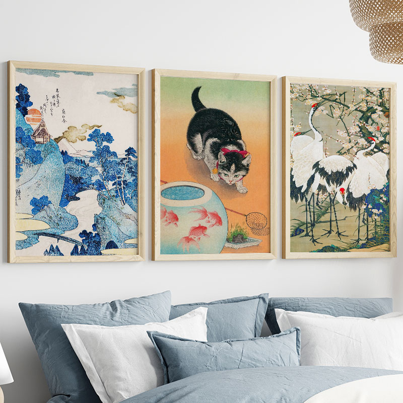 Japanese Katsushika Hokusai Ca - Interior Design Drawing review and price