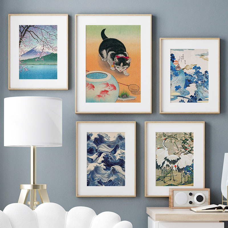 Japanese Katsushika Hokusai Ca - Interior Design Drawing review and price