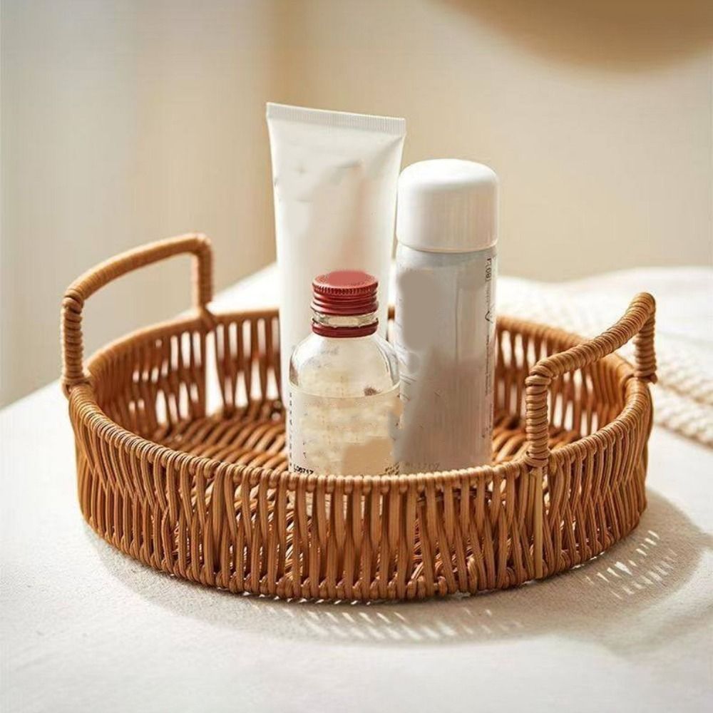 Large Capacity Imitation Ratta - Rattan Tray Handle review and price